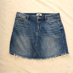 PAIGE  Distressed Frayed Hem Mini Skirt Size 29